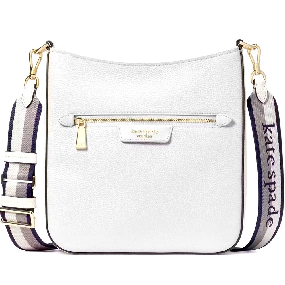 Kate Spade HUDSON messenger crossbody bag in stone path multi color.